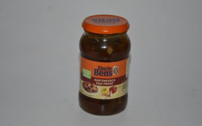 Review: Uncle Bens Kantonesisch Soja Pikant(Sauce mit Pilzen, Ingwer und Soja Sauce)