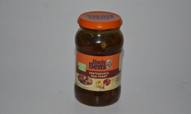 Review: Uncle Bens Kantonesisch Soja Pikant(Sauce mit Pilzen, Ingwer und Soja Sauce)