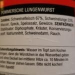 Pommersche Lungenwurst Zutaten