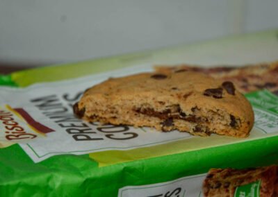 Aldi Biscotto Premium Cookies Nougatelli angebrochen innen