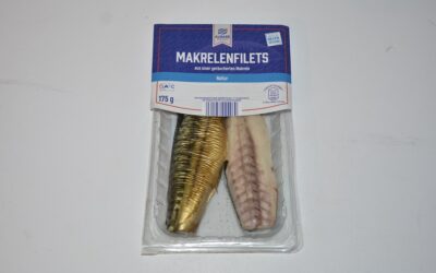 Aldi Almare Seafood Makrelenfilets geräuchert Natur 2023