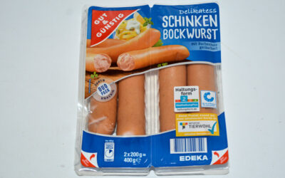 Gut & Günstig Delikatess Schinken Bockwurst 2023