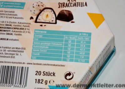 Ferrero Sommer Küsschen À La Stracciatella 2023 Nährwerte