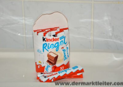 Kinder Riegel aufgemacht