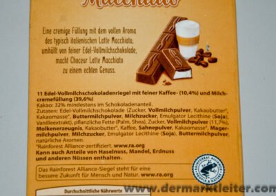 Aldi Choceur® Latte Macchiato 2023 Zutaten