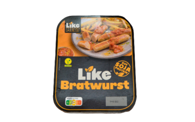 Aufgemacht: Aldi LikeMeat Like Bratwurst 2023