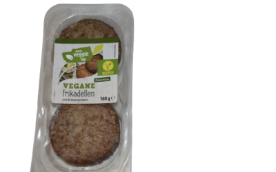 Aufgemacht: Aldi mein Veggie Tag Vegane Frikadellen Petersilie 2023