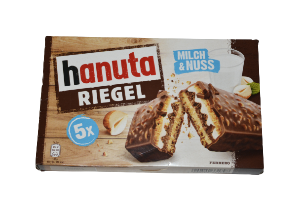 Aufgemacht: Ferrero hanuta Riegel 2023