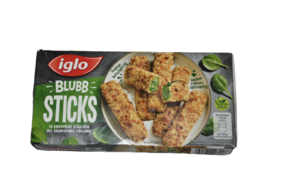 Fertiggebacken: iglo Blubb Sticks 2023