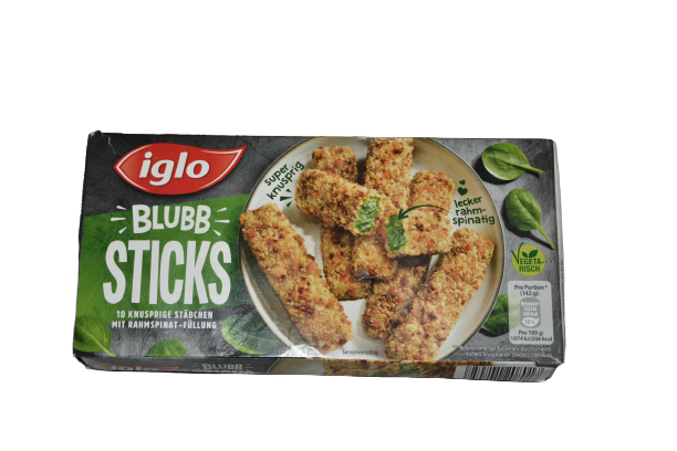 Fertiggebacken: iglo Blubb Sticks 2023