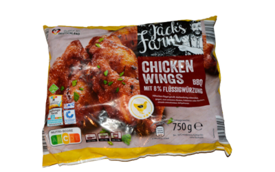 Fertiggebacken: Aldi Jack´s Farm Chicken Wings BBQ 2023