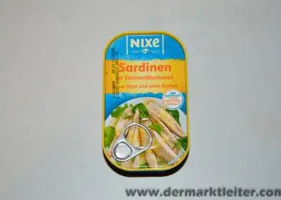 Lidl Nixe Sardinen in Sonnenblumenöl 2023