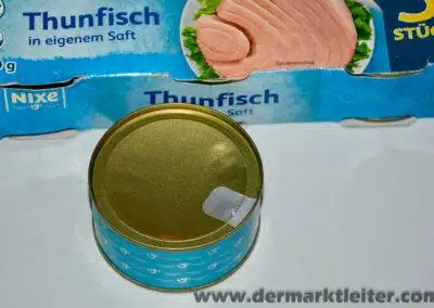 Lidl Nixe Thunfisch in eigenem Saft 2023 die Dose