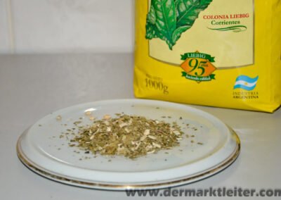 Liebig Yerba Mate Playadito aufgemacht