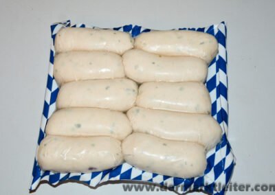 Aldi Gut Drei Eichen Münchner Weißwurst 2023 die Packung