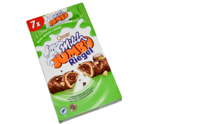 Aufgemacht: Aldi Choceuer® Milch Jumbo Riegel Nuss-Nougat-Creme 2023