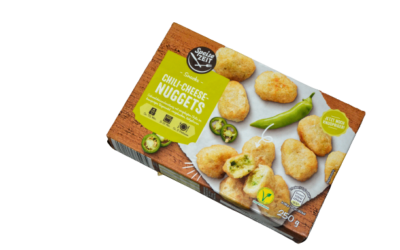 Aufgemacht: Aldi Speise Zeit Snacks Chili-Cheese Nuggets 2023