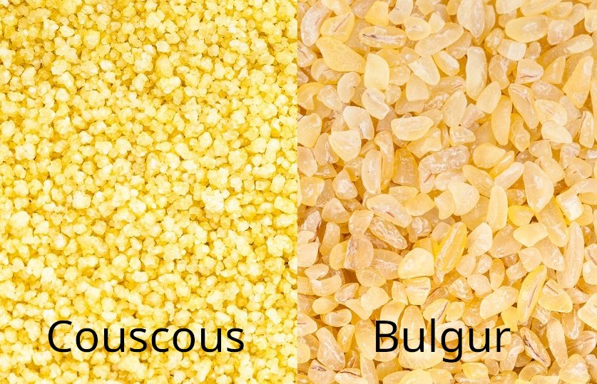 Was ist der Unterschied zwischen Bulgur und Couscous?