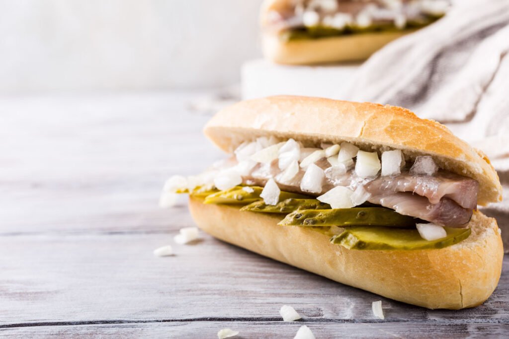 Fischbrötchen mit Matjes