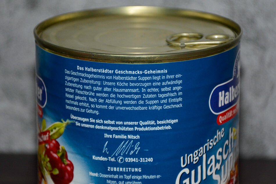 Halberstädter® Ungarische Gulaschsuppe 2024 Beschreibung