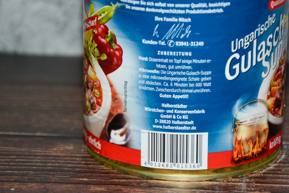 Halberstädter® Ungarische Gulaschsuppe 2024 Zubereitung