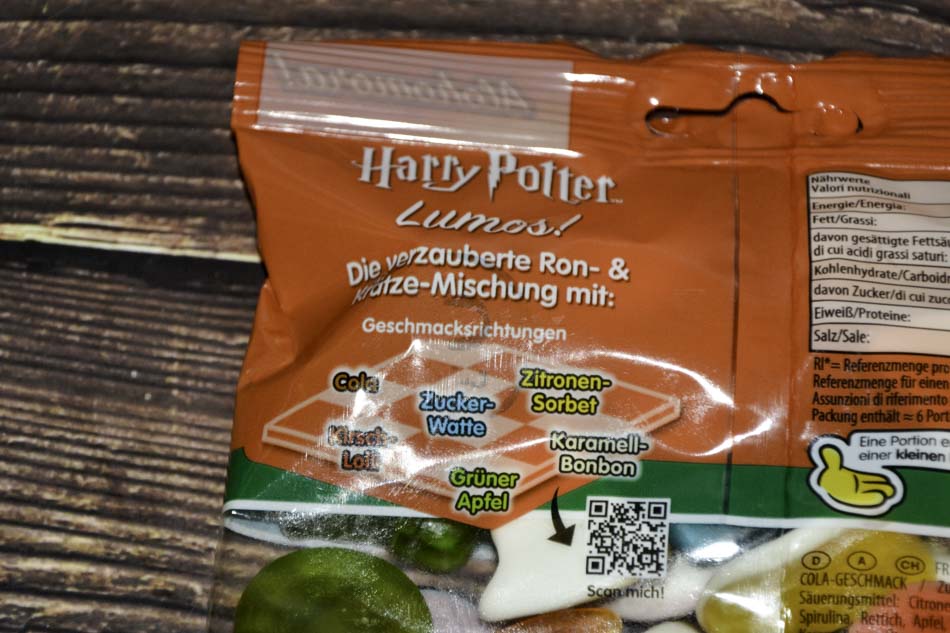 Lebensmittelarchiv Aufgemacht Haribo Harry Potter 3 Sorten 2025 Lumos! Beschreibung