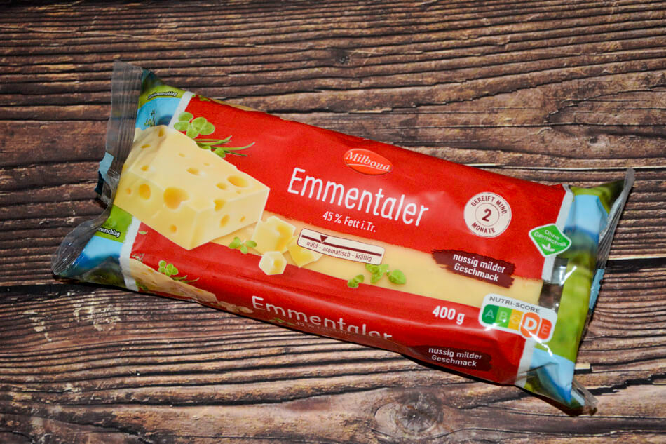 Milbona Emmentaler im Stück 400g