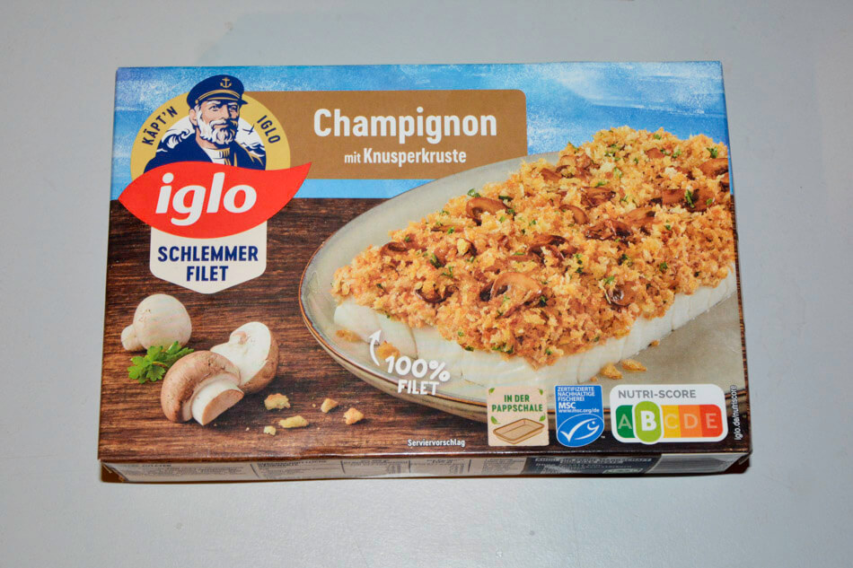 LBM-Archiv: Iglo Schlemmerfilet Champignon mit Knusperkruste (Fertiggebacken) 2025