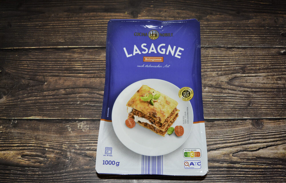 Lebensmittel-Archiv: Aldi Lasagne Bolognese 1kg 2025