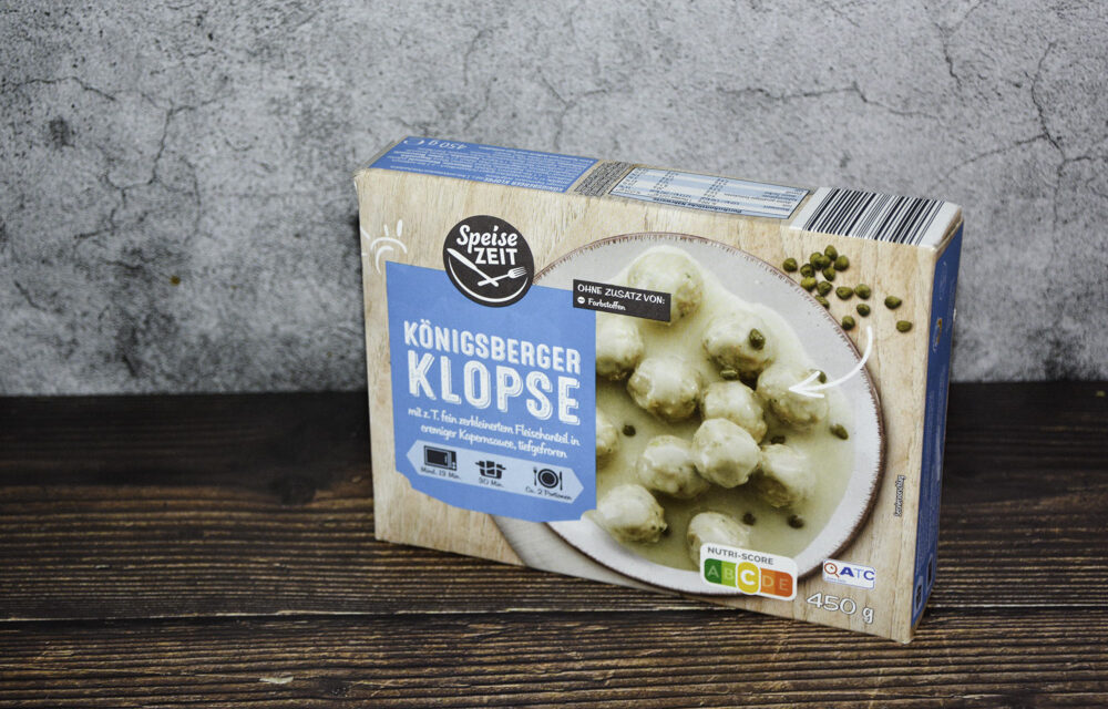 Lebensmittel-Archiv: Aldi Speise Zeit Königsberger Klopse 2025