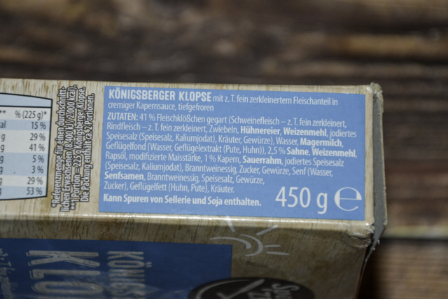 Aldi Speise Zeit Königsberger Klopse 2025 Zutaten