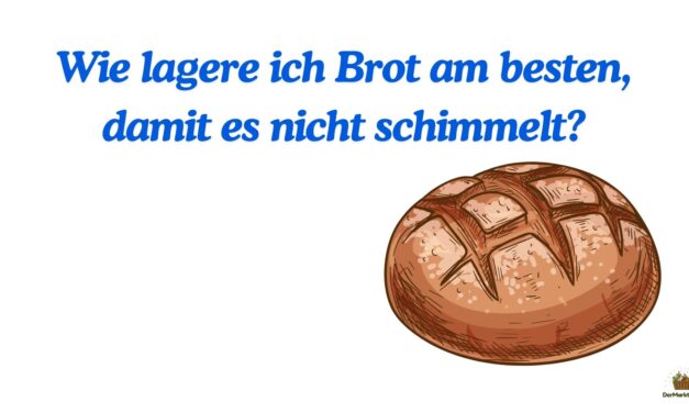 Wie lagere ich Brot am besten, damit es nicht schimmelt?