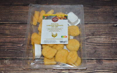 Lebensmittel-Archiv: Aldi Chicken Nuggets frisch mit Dip 2025