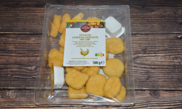 Lebensmittel-Archiv: Aldi Chicken Nuggets frisch mit Dip 2025