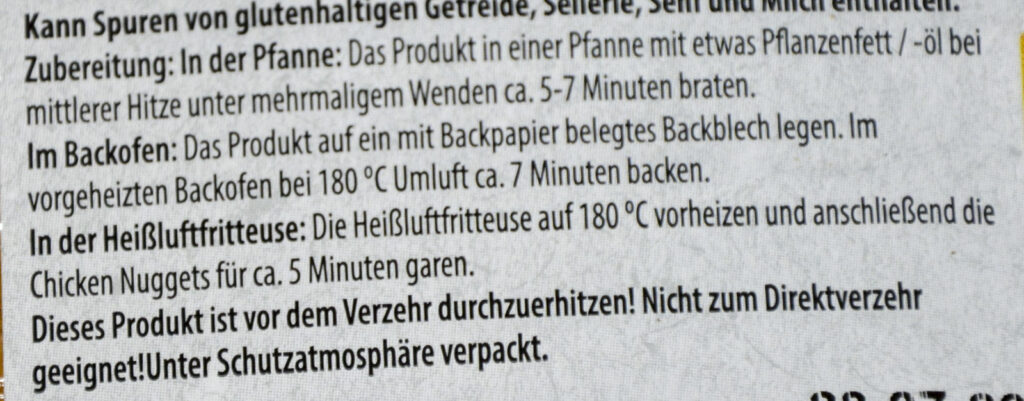 2 Aldi meine Metzgerei Chicken Nuggets mit Dip frisch 2025 Zubereitung