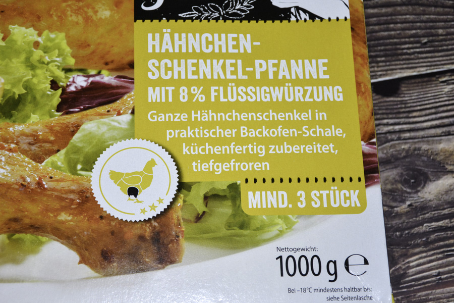 Aldi Jack´s Farm Hähnchenschenkel-Pfanne 1000g 2025 Beschreibung