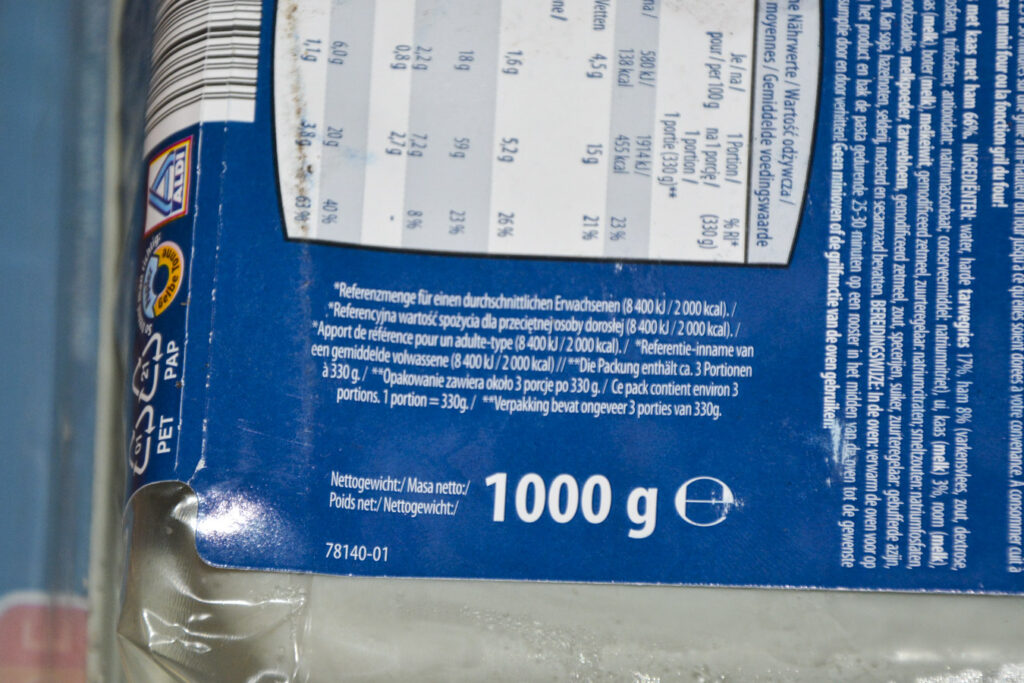 Aldi Trader Joe´s® Mac & Cheese Ham 2025 Inhalt