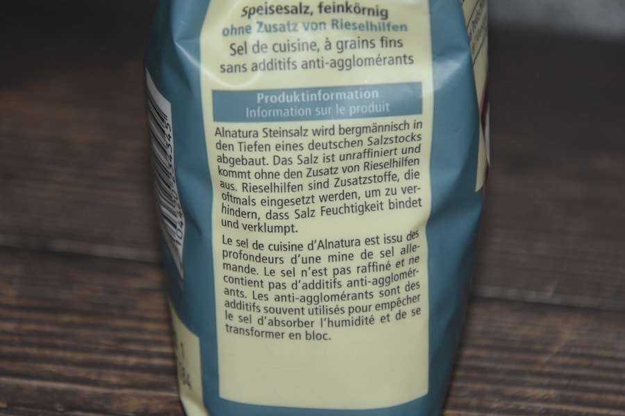 Alnatura Steinsalz feinkörnig Produktinformation