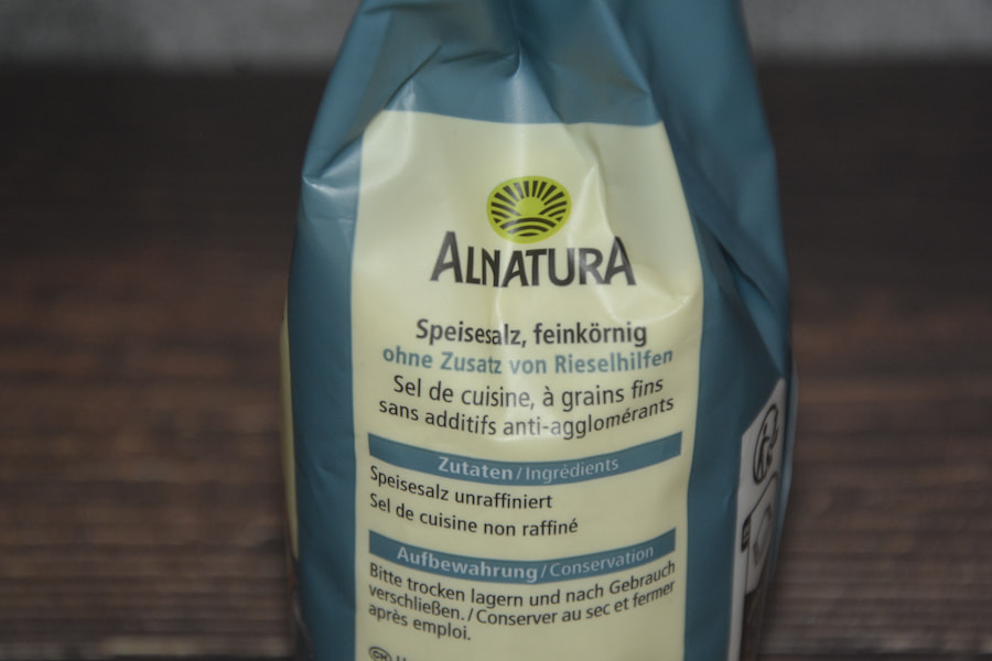 Alnatura Steinsalz feinkörnig Zutaten