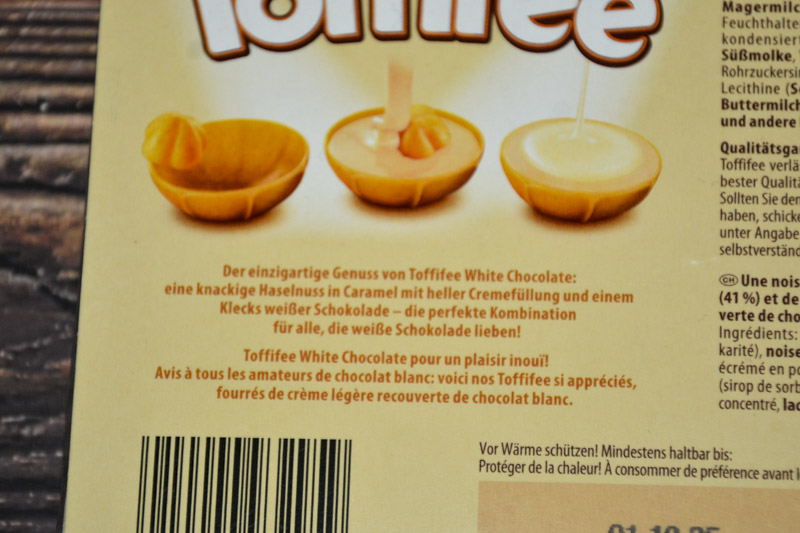 Storck Toffifee White Chocolate 2025 Beschreibung