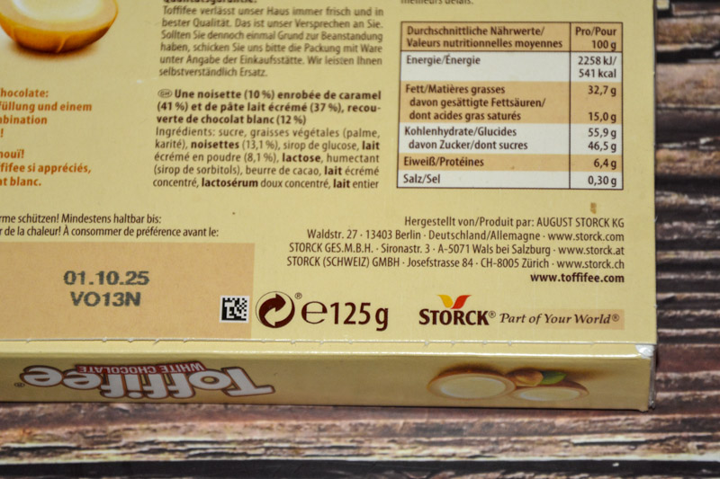 Storck Toffifee White Chocolate 2025 Sonstiges