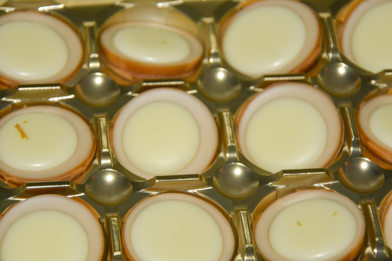 Storck Toffifee White Chocolate 2025 aufgemacht nah