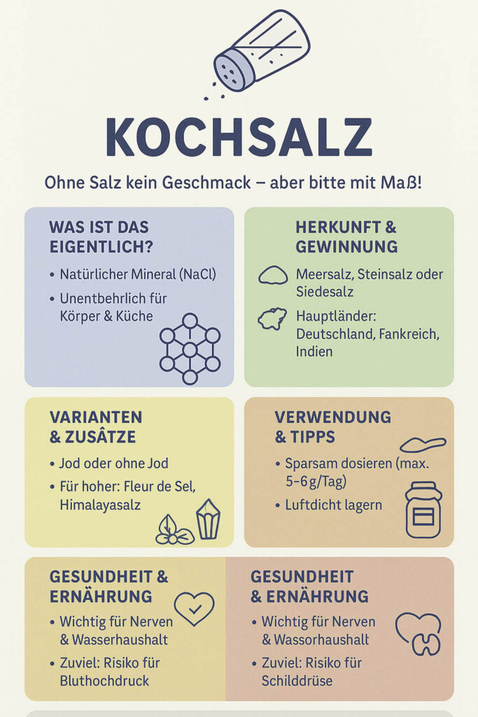 Infografik Kochsalz